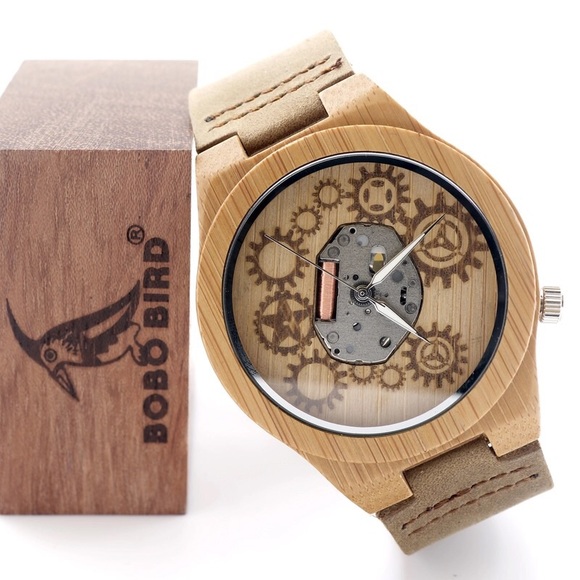 "Georgie" Gearwheel Dial Bamboo Quartz - Picture 4 of 7